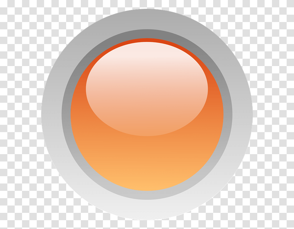 Button Glossy Round Orange Led Orange, Tape, Food, Sphere Transparent Png