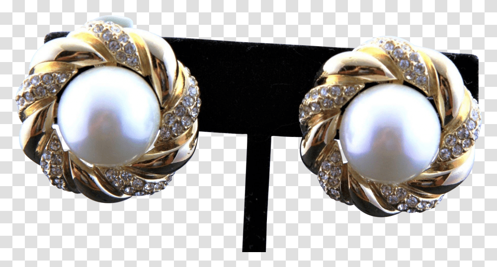 Button Large Pearl Earrings, Accessories, Accessory, Jewelry, Sphere Transparent Png