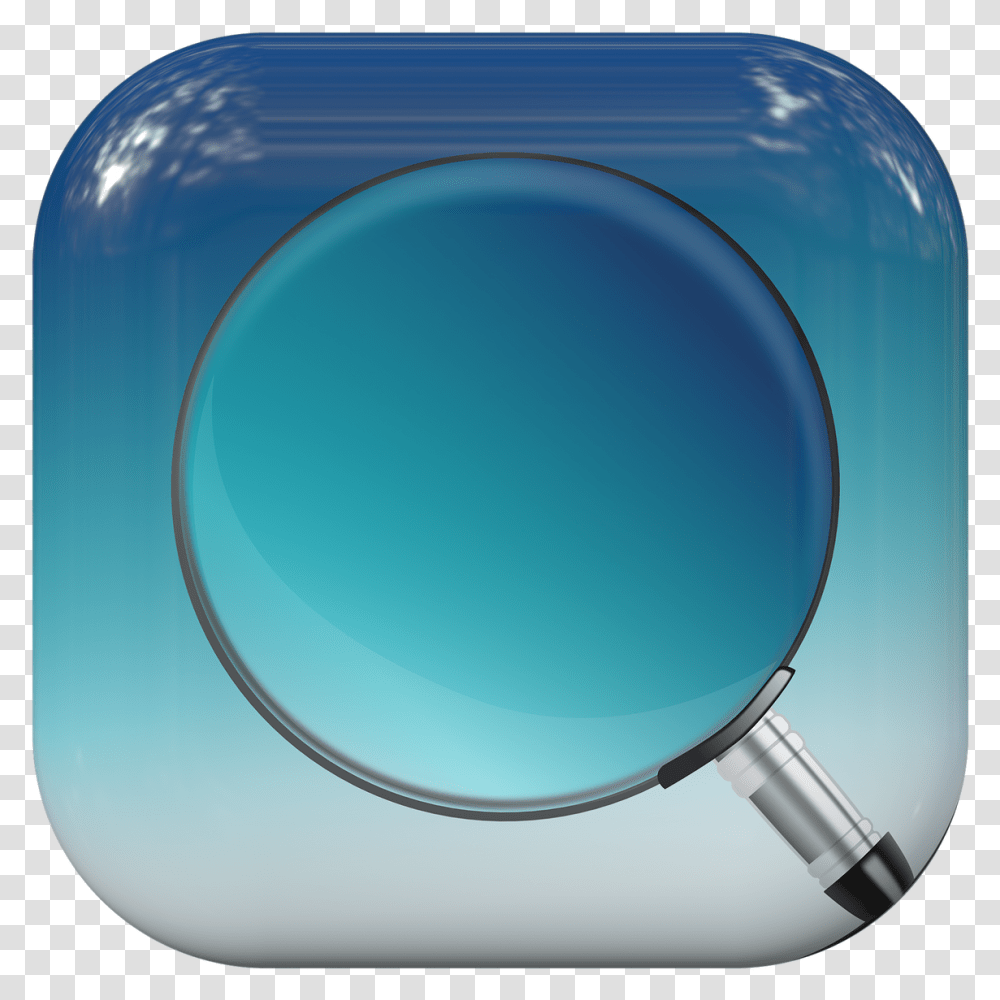 Button Magnifying Glass Search Check Increase Magnifying Glass, Lamp Transparent Png