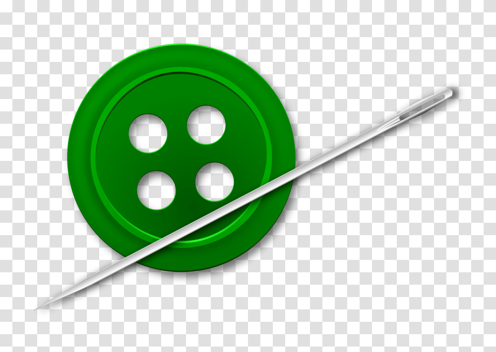 Button Needle, Tool, Green, Badminton Transparent Png