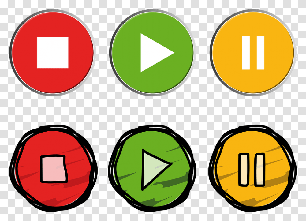 Button Recording Colorful Round Green Course Icon, Number, Light Transparent Png