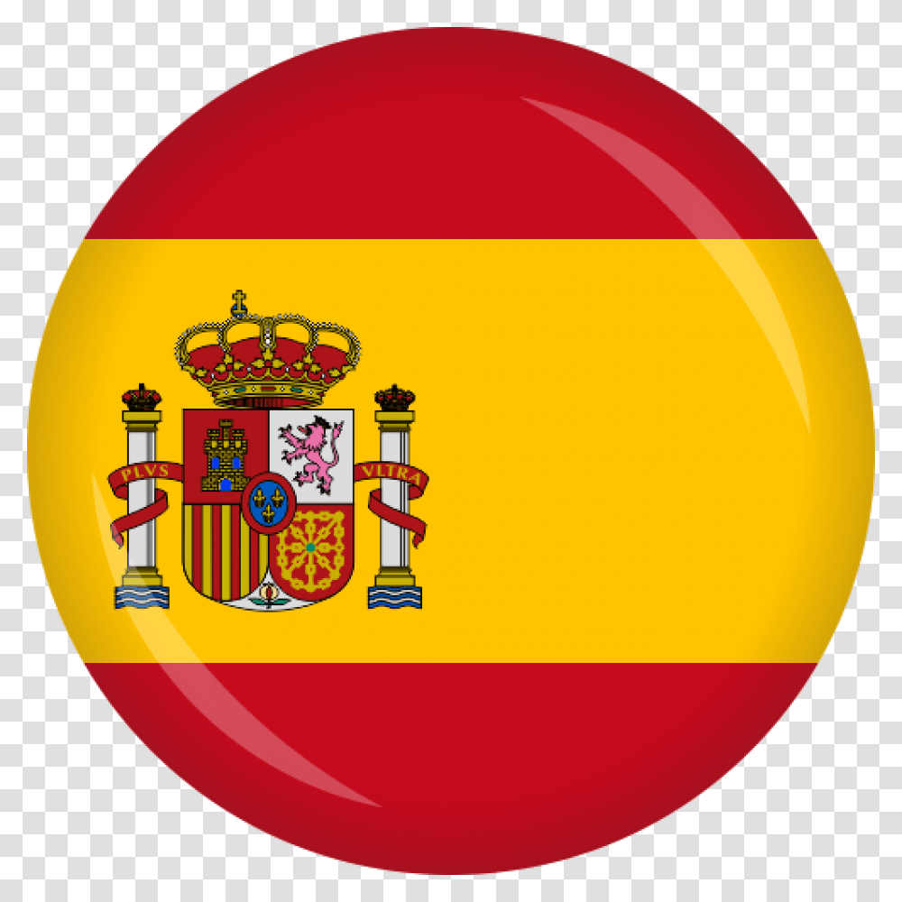 Button Spanien Flagge 50 Mm Spain Flag Button, Logo, Label Transparent Png