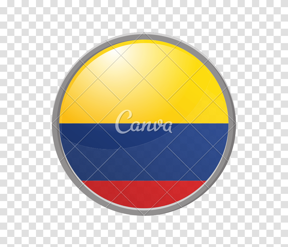 Button With Colombian Flag, Balloon, Sphere Transparent Png