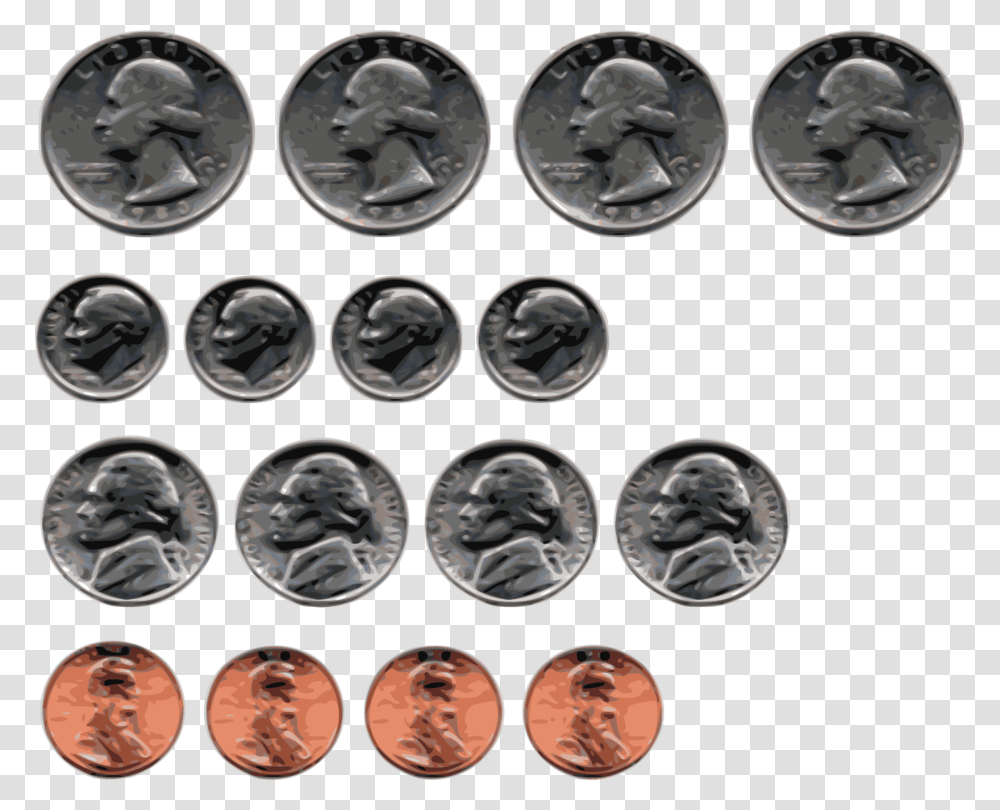 Buttoncoinsilver All The Us Coins, Dime, Money, Nickel Transparent Png
