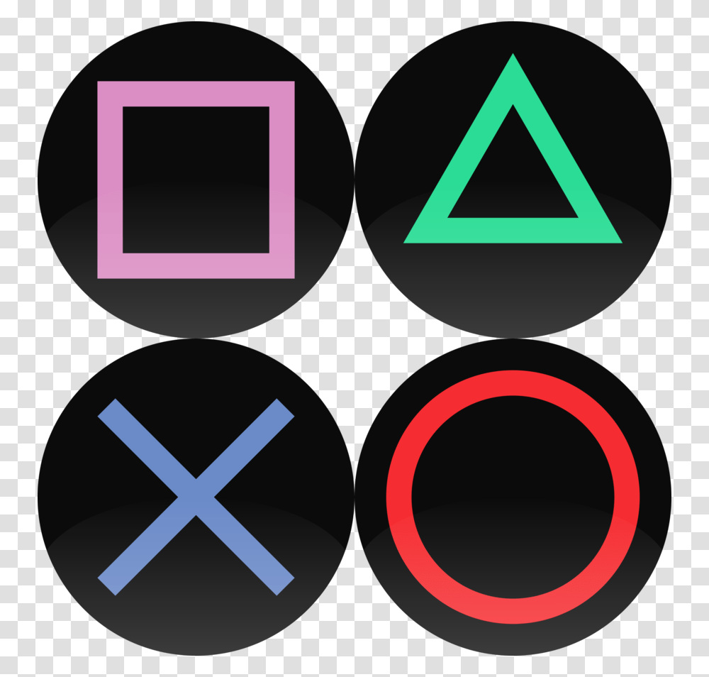 Buttons Ps4 X Button, Triangle, Light, Plectrum Transparent Png