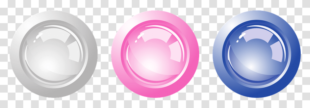 Buttons White Purple Blue Circle Round Circles Circle, Bubble, Sphere, Contact Lens Transparent Png