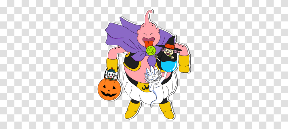 Buu Halloween Die Cut Sticker Limited Edition Cartoon, Crowd, Parade, Pillow Transparent Png