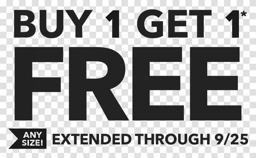 Buy 1 Get 1 Free Clipart Clipart Buy 1 Get 1 Free, Number, Alphabet Transparent Png