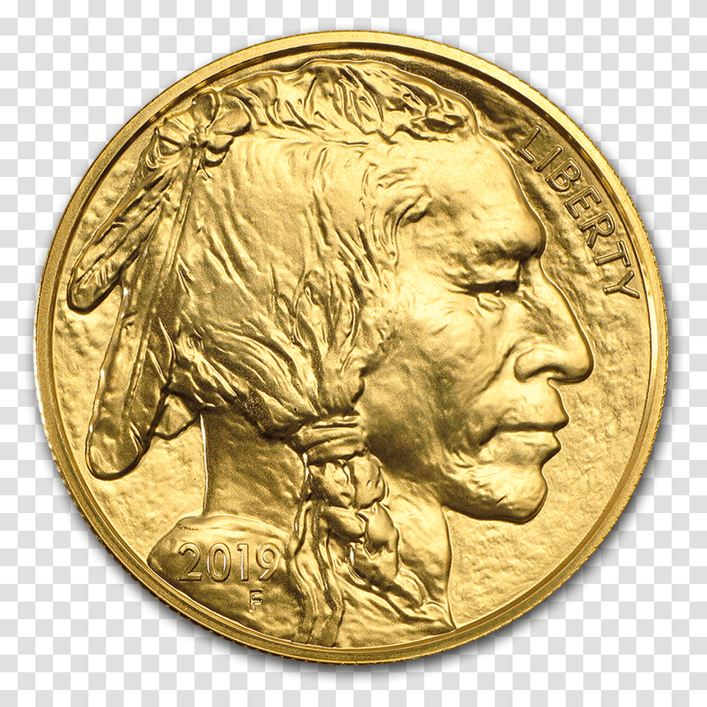 Buy 2016 1 Oz Gold Buffalo Bu American Buffalo Gold Coin, Money, Painting, Art, Nickel Transparent Png