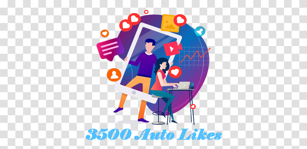 Buy 3500 Automatic Instagram Likes Social Media Management Clip Art, Person, Human, Poster, Advertisement Transparent Png