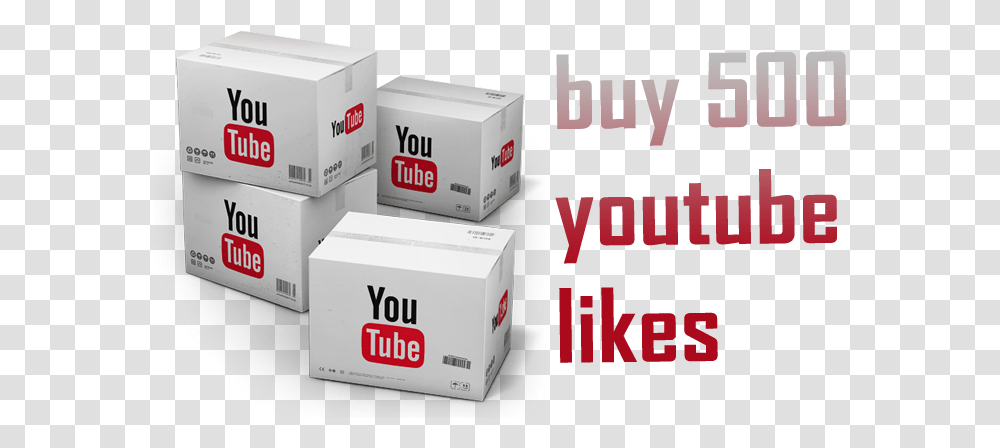 Buy 500 Youtube Likes 200 Youtube Views, Box, Label, Cardboard Transparent Png