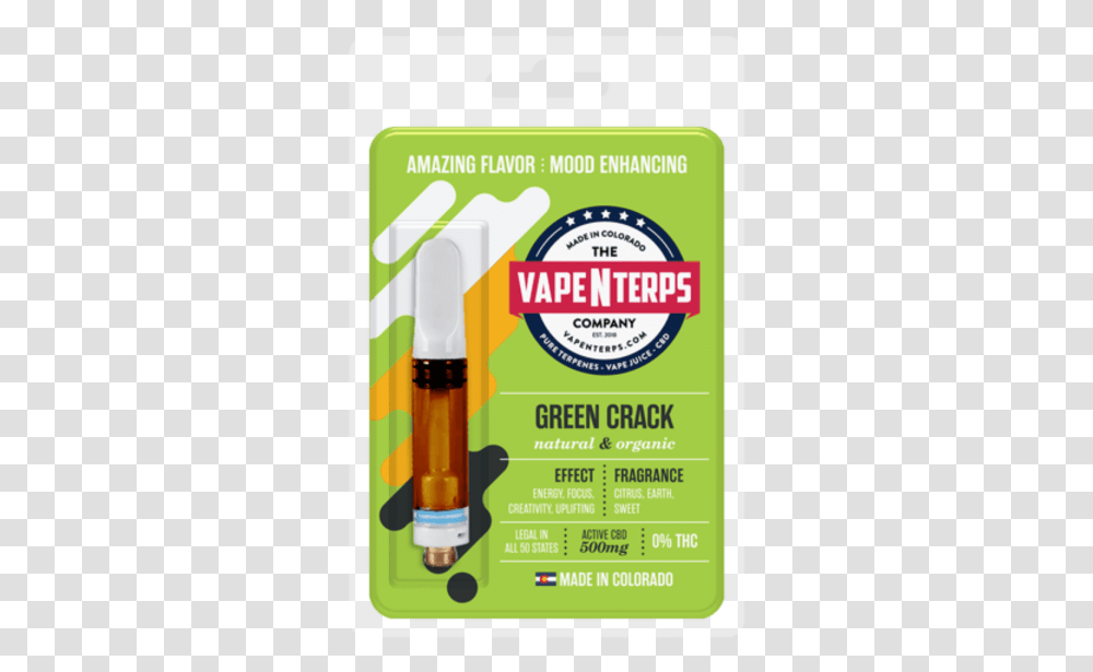 Buy 500mg Green Crack Cbd Vape Cartridge Online Alaskan Thunder Fuck Cart, Poster, Advertisement, Flyer, Paper Transparent Png