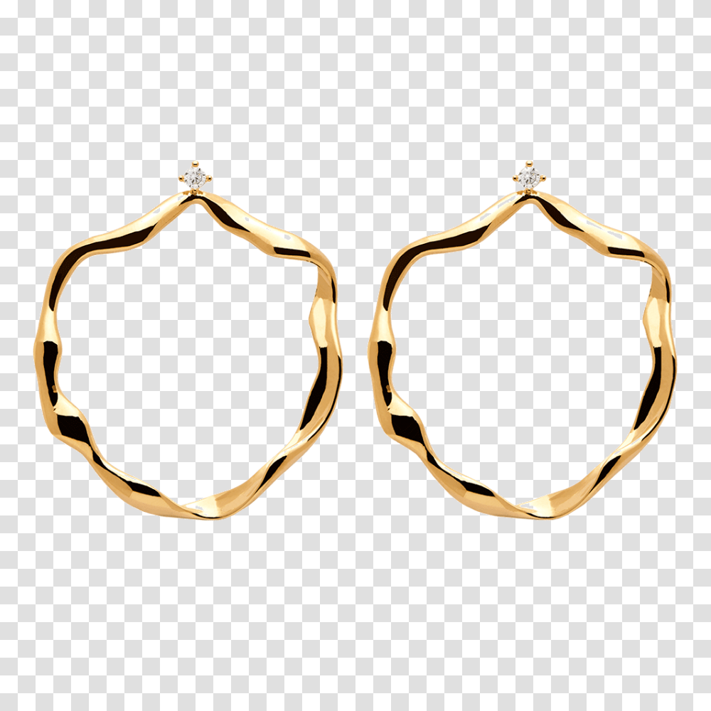 Buy Akari Gold Earrings, Accessories, Accessory, Stain, Hoop Transparent Png