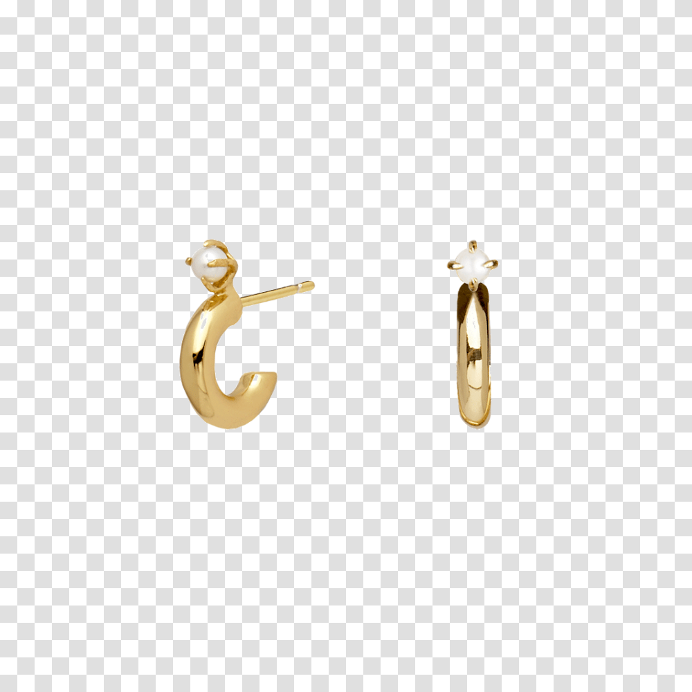 Buy Anne Gold Earrings, Alphabet, Hook, Pin Transparent Png