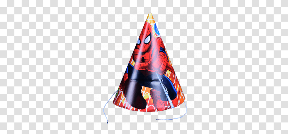 Buy Birthday Caps For Kids Online Party Hat Spiderman, Clothing, Apparel, Cone Transparent Png