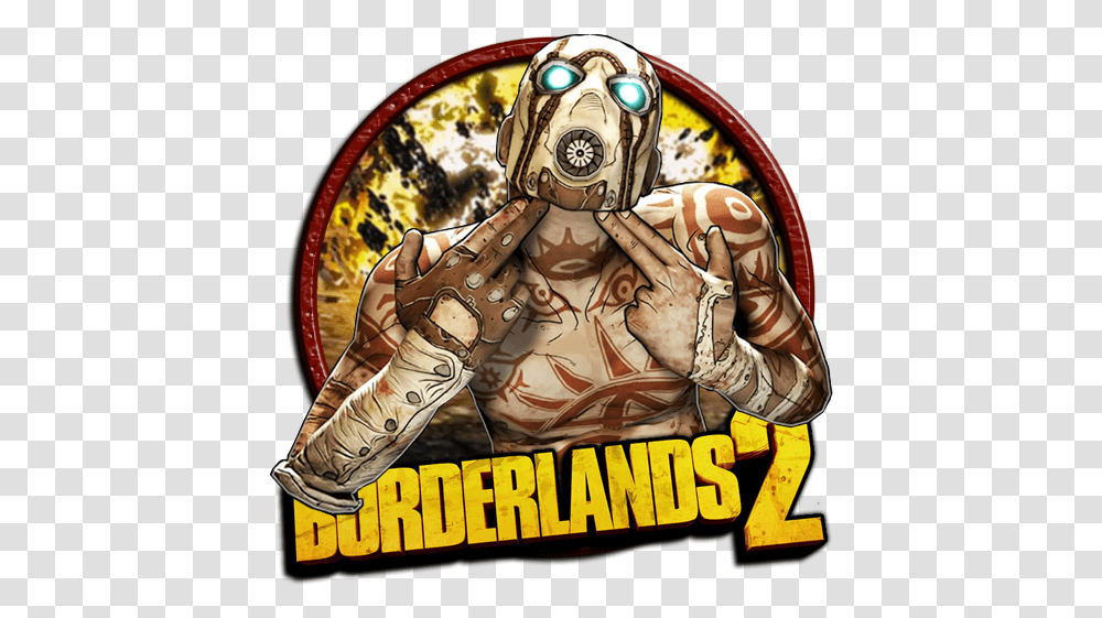 Buy Borderlands 2 Cis Mad Max 2 Video Game, Person, Hand, Helmet, Clothing Transparent Png