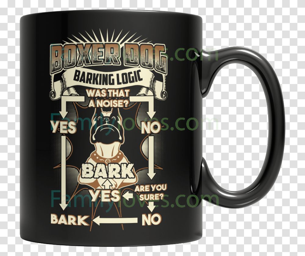 Buy Boxer Dog Barking Logic Beer Stein, Coffee Cup, Jug, Soil Transparent Png