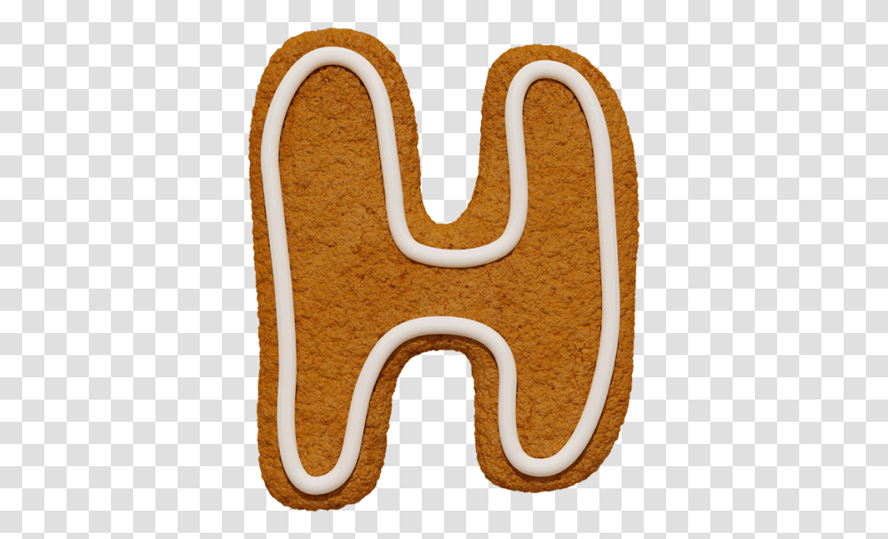 Buy Christmas Cookie Font To Bake Ginger Bread Letter H, Sweets, Food, Snake, Animal Transparent Png