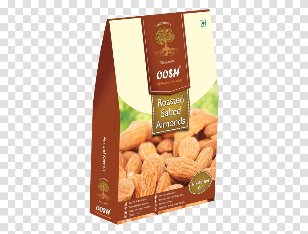 Buy Delicious Roasted Almonds From Oosh Delhi, Plant, Nut, Vegetable, Food Transparent Png