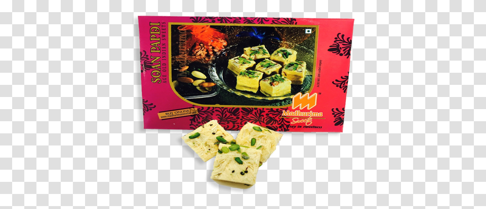 Buy Diwali Sweets Online Soan Papdi Of Madhurima Sweet, Sushi, Food, Lunch, Meal Transparent Png