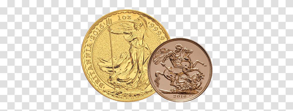 Buy Gold Bullion Online In Europe Bullionbypost Gold Sovereign, Coin, Money Transparent Png