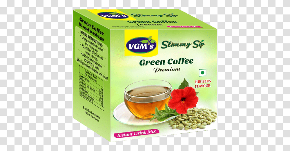 Buy Hibiscus Green Coffee Beans Extract Green Coffee Tea, Plant, Beverage, Pottery, Vase Transparent Png