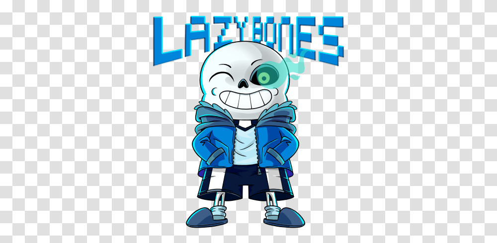 Buy Lazy Bones Sans Skeleton Undertale Video Game Tee Undertale Skeleton, Graphics, Art, Book, Advertisement Transparent Png
