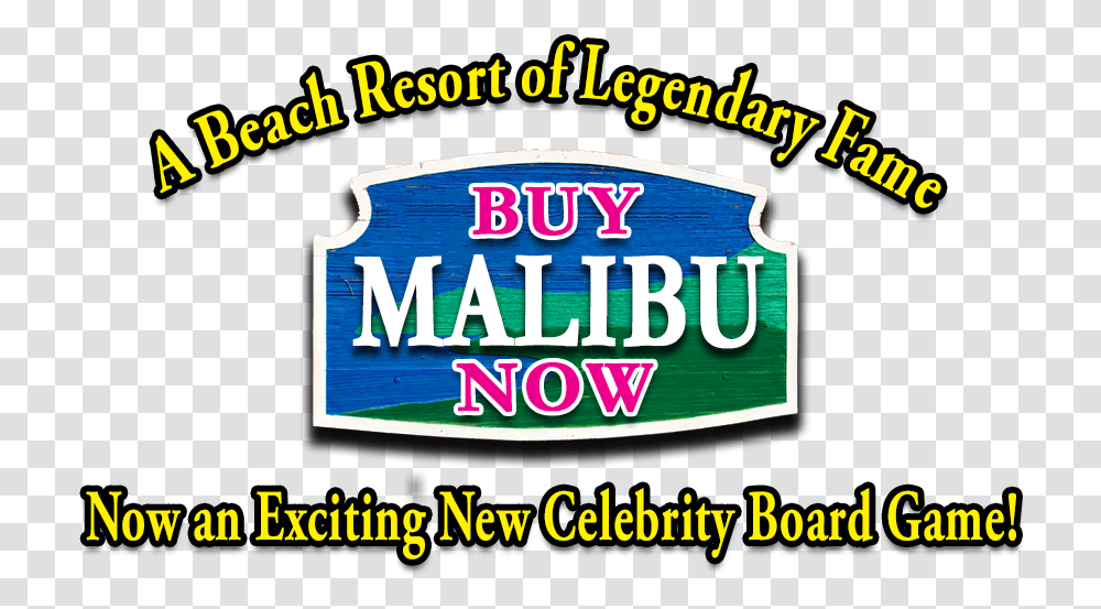 Buy Malibu Board Game Graphic Design, Label, Meal Transparent Png