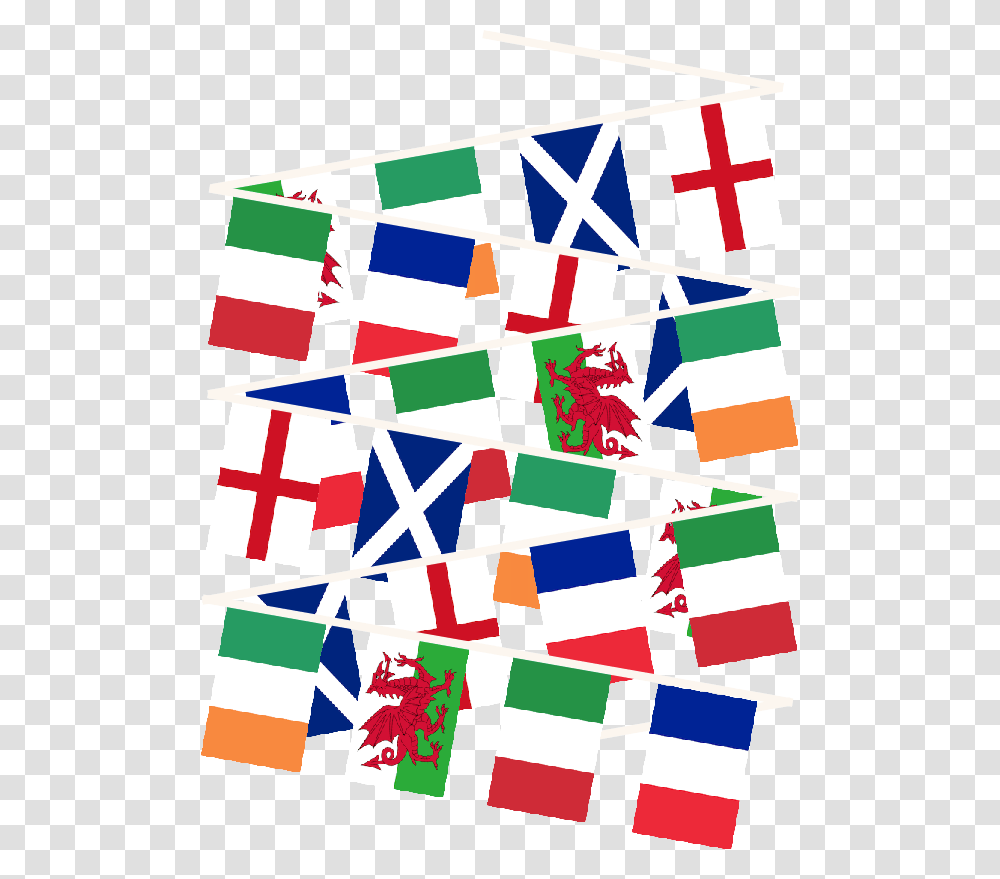 Buy Nations Bunting Six Nations Rugby Buntings Greens, Paper Transparent Png