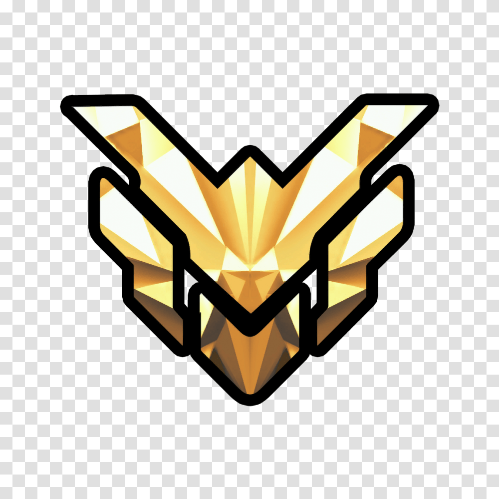 Buy Overwatch Boost Service And Download, Gold, Arrow, Emblem Transparent Png