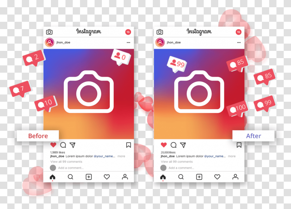 Buy Real Instagram Likes Cheap Price Phone On Instagram Background, Electronics, Mobile Phone, Cell Phone, Ipod Transparent Png