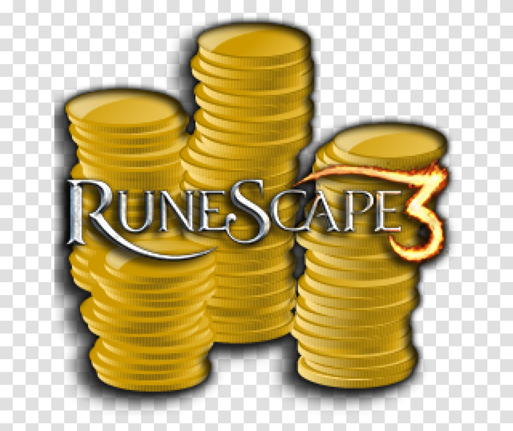 Buy Runescape Rs3 Gold Rsgp Rs Runescape 3 Gold, Text, Coin, Money Transparent Png