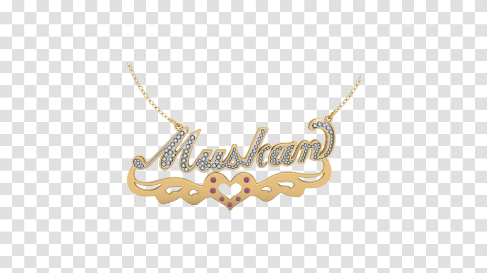 Buy Stunning Bold Fying Heart Style Personalized Bling Name, Necklace, Jewelry, Accessories, Accessory Transparent Png