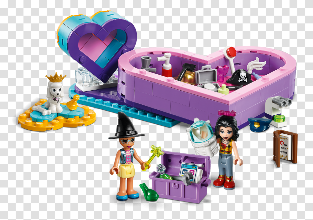 Buy The Lego Heart Box Lego Friends Loveheart Box, Toy, Person, Human, Graphics Transparent Png