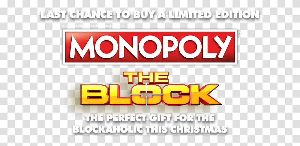 Buy The Limited Edition Block Monopoly Game Block, Word, Label, Alphabet Transparent Png