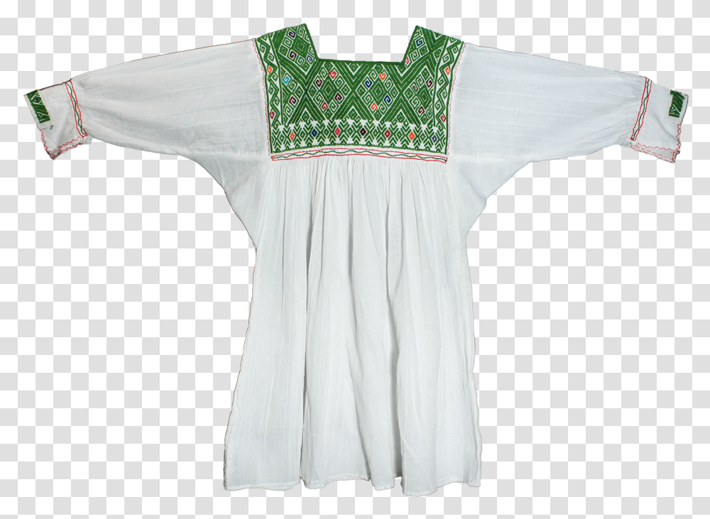 Buy White Blouse Hand Embroidered Chiapas Blouse, Apparel, Sleeve, Long Sleeve Transparent Png