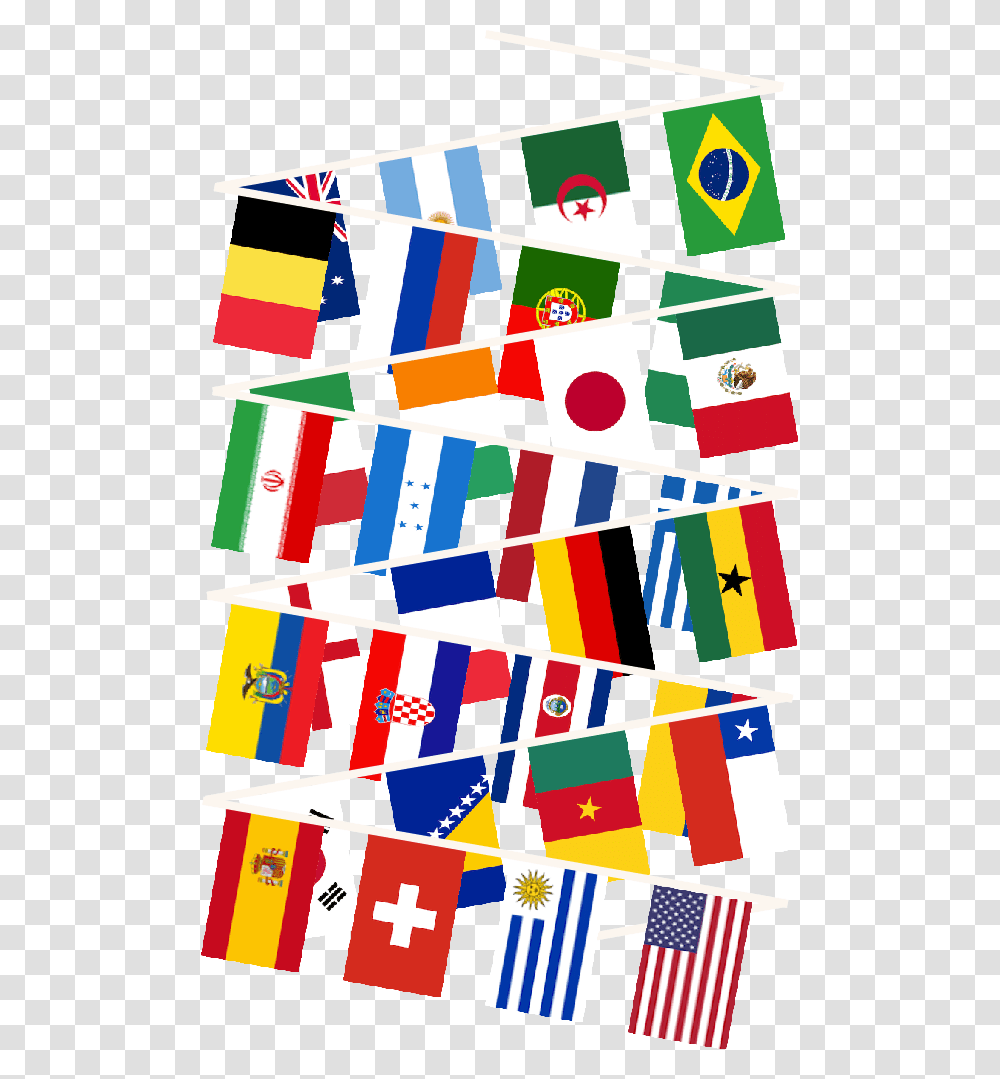Buy World Bunting Multi Nation Buntings Greens, Word, Number Transparent Png