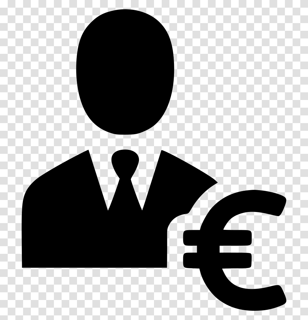 Buyer Businessman Salesman Euro User Man Person Icon Buyer, Silhouette, Stencil, Face Transparent Png