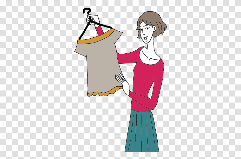 Buying Clothes Buying Clothes Clipart, Sleeve, Person, Leisure Activities Transparent Png