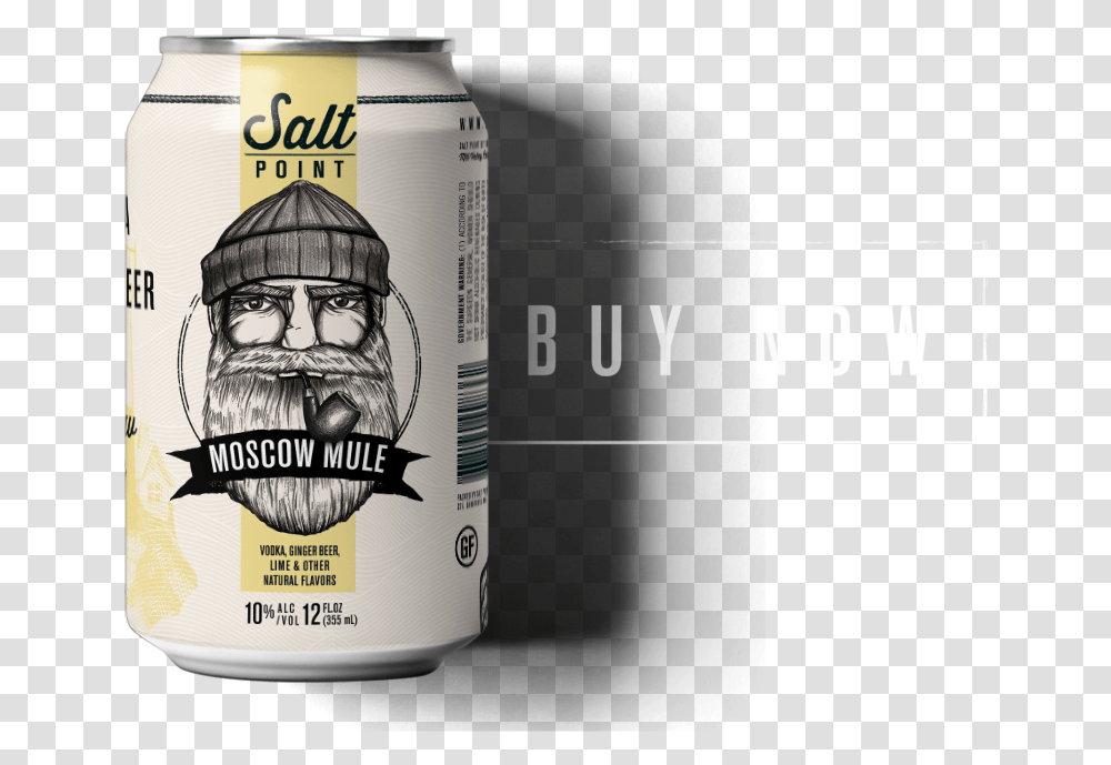 Buynow Salt Point Canned Moscow Mule, Tin, Beverage, Drink, Person Transparent Png