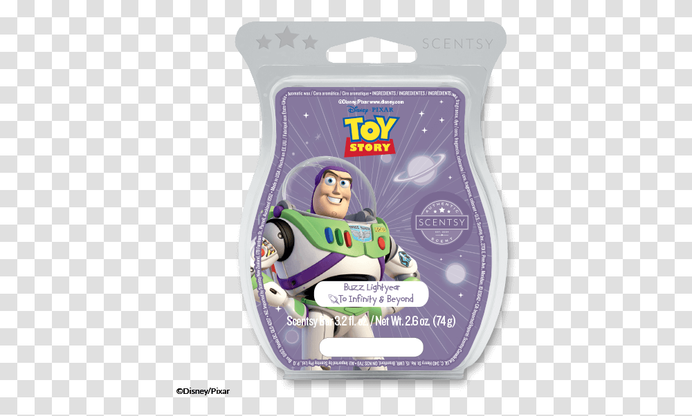 Buzz Light Year To Infinity And Beyond Scentsy Bar, Label, Person, Human Transparent Png