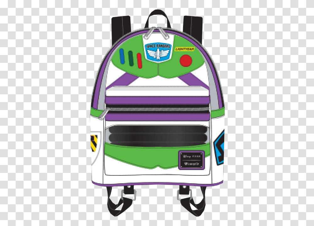 Buzz Lightyear Character Mini Backpack, Label, Sticker Transparent Png
