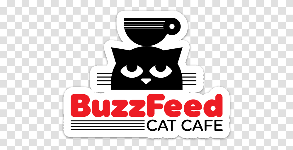 Buzzfeed Cat Cafe Day Sticker Language, Text, Symbol, Label, Stencil Transparent Png