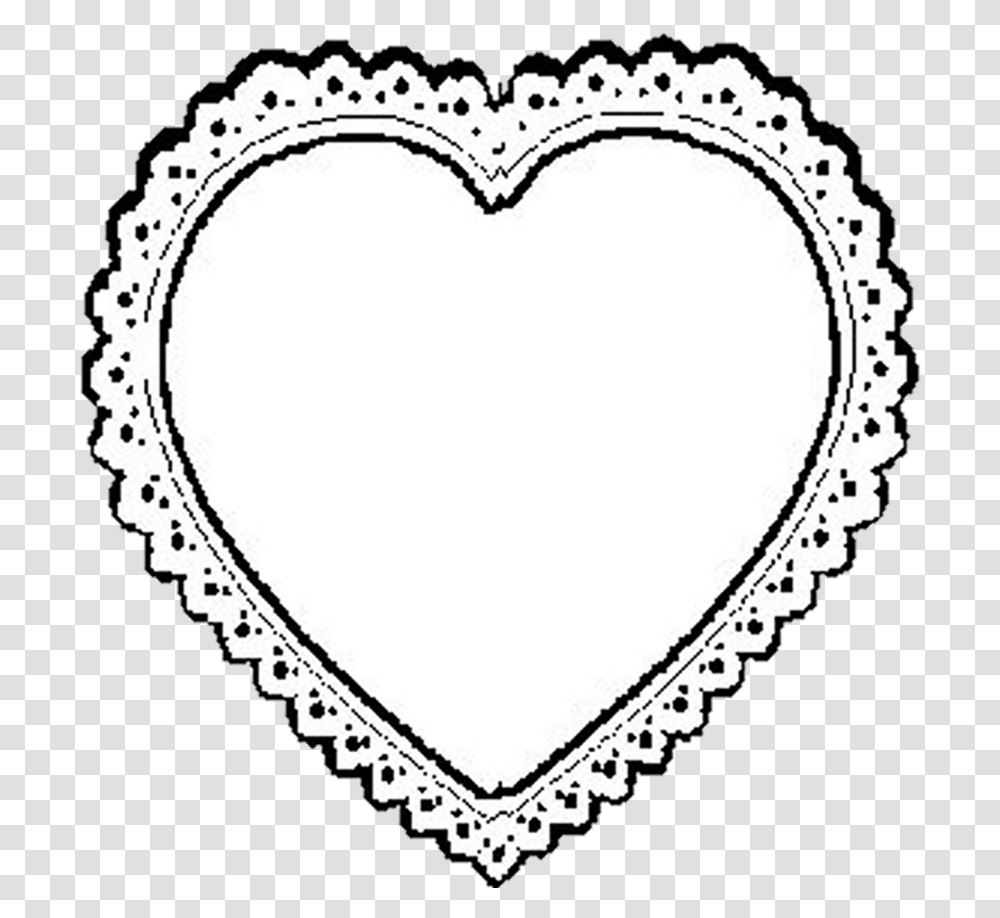 Bw Lace Heart By Bnspyrd Doily Heart Clipart Lace Heart, Bracelet, Jewelry, Accessories, Accessory Transparent Png