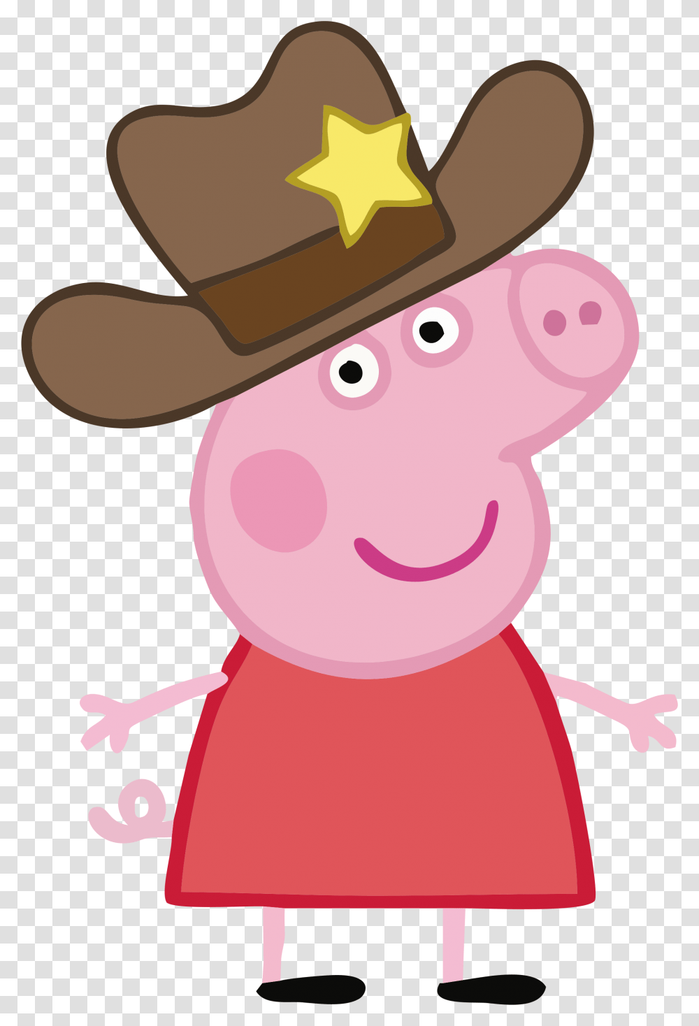 By Convitex Peppa Pig Cowboy Hat, Apparel Transparent Png