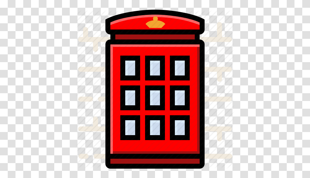 By Iconify Red Telephone Box Icon, Phone Booth Transparent Png