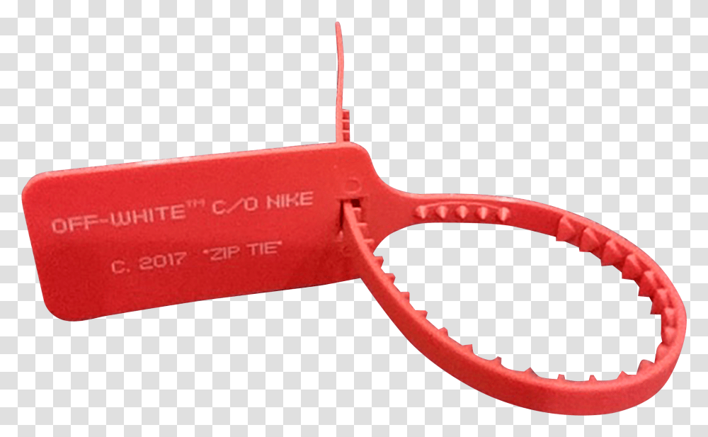 By Locking An Object With A Non Return Cable Tie You Off White Zip Tie, Tool, Scissors, Weapon Transparent Png