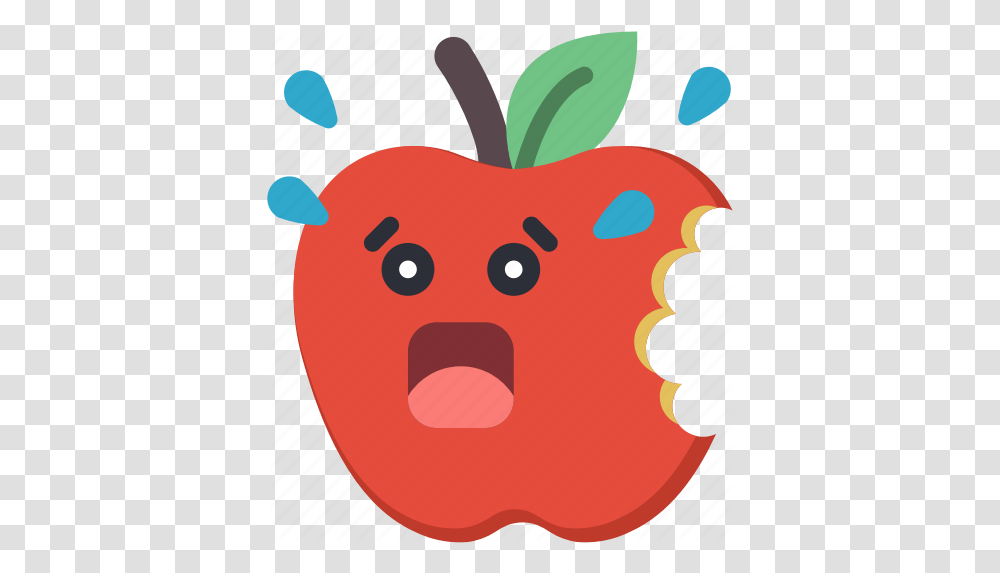By Smashicons Cartoon Apple With Bite, Plant, Food, Vegetable, Fruit Transparent Png