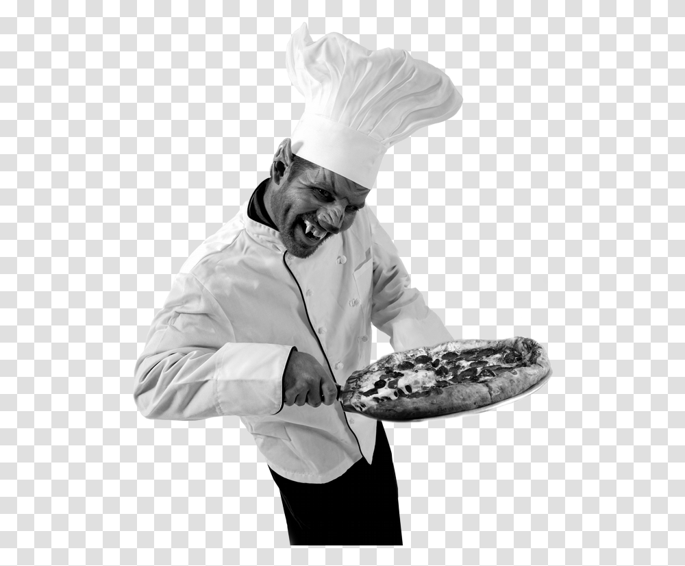 By Wolfman Pizza Fast Food, Person, Human, Chef Transparent Png