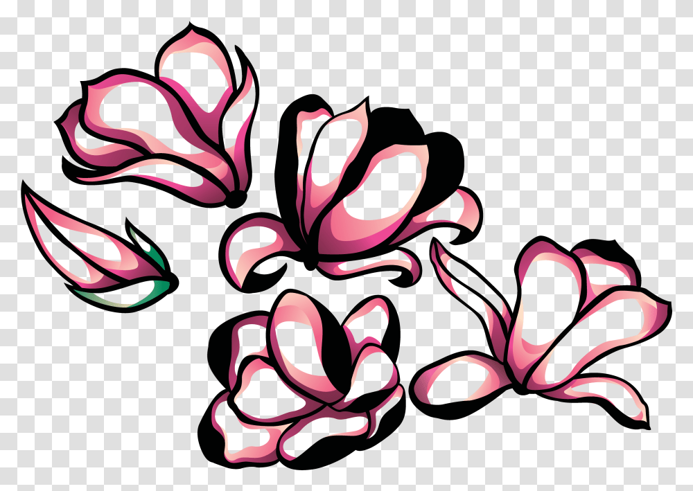 By Yenty Jap Fake Tattoo Flower Petals Tattoo, Floral Design, Pattern Transparent Png
